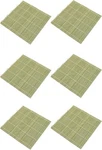 6 Pack Natural Bamboo Sushi Rolling Mat 9.5 Makisu Maker Japanese Tool. Fixed Price $15.95.