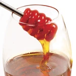 High Quality Silicone & Stainless Steel Honey Dipper / Dripper - Red, By Norpro. Fixed Price $11.55.