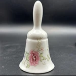 Vintage Floral Glazed Porcelain Bell 5. Fixed Price $9.99.