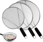 Splatter Screen For Frying Pan - 9.8" 11.4" 13" Stainless Steel Fine Mesh Grease. Fixed Price $19.99.