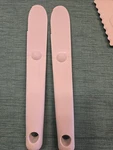 Tupperware Vintage Sandwich Safe Serrated Knife Spreaders White #3307 Set 2. Fixed Price $24.00.
