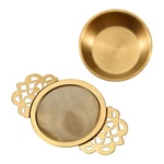 Stainless Steel Tea Strainer With Drip Bowl Easy Clean Loose Leaf HANGING4994. Fixed Price $11.99.