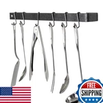 Enclume Premier 30-INCH Utensil Bar Wall Pot Rack Hammered Steel WR2 Hs. Fixed Price $155.98.