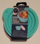 Core Kitchen Company SET/2 Round Collapsible Silicone Food Containers 13.5 Oz. Fixed Price $16.00.
