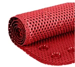 36X17 Deluxe Soft Non Slip Bath Mat Machine Washable Red Rectangular Design. Fixed Price $19.69.
