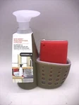 Casabella Sink Sider Kitchen Soap Pump And Sponge Caddy, White/tan. Fixed Price $21.00.