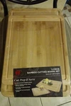Bamboo Cutting Board 2 Piece By Zaza Kitchen. Fixed Price $18.99.