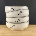 Fine Bone China Ramen Soup Bowl Hand Painted Black Cherry Olive Design Set Of 4. Fixed Price $32.00.