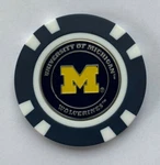 Ncaa Michigan Wolverines Magnetic Poker Chip Removable Golf Ball Marker. Fixed Price $5.95.