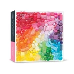 Fred 500 Piece Jigsaw Puzzle - Sugar Spectrum Rainbow Candy Collage. Fixed Price $14.99.