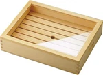 Yamako Wooden Neta Material Box With Eye Plate And Acrylic Lid Small Sushi. Fixed Price $137.00.