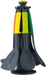 Joseph 6 Piece Multicolor Kitchen Utensil Set With Carousel Stand. Fixed Price $53.89.