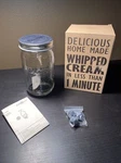 Cookut Homemade Whipped Cream Glass Jar Silicone Balls Creazyen No Bpa. Fixed Price $22.00.