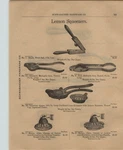 1903 Paper Ad Maple Wood Iron Manny Glass Lemon Juicer Squeezer American Queen. Fixed Price $9.99.