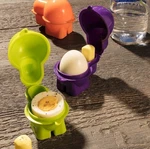Hutzler Egg To-go Container With Salt Shaker, Hard Boiled Holder Lid. Fixed Price $13.99.