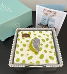 Nib Mariposa Aluminum Beaded Holder Lime Wedge Weight Green Dot Napkins. Fixed Price $44.99.