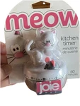 Joie Gray Timer 60-MINUTES Kitchen Cooking White Meow Cat Mouse Kitty Pets New. Fixed Price $14.99.