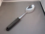 Vintage Ekco Black Nylon Stainless Steel Basting Spoon 12 Kitchen Utensil. Fixed Price $6.50.