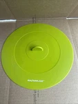 Rachael Ray Top This-oven Microwave Safe Silicone Suction Lid Cover Green 9.25. Fixed Price $7.00.