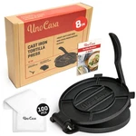Uno Casa 8-INCH Cast Iron Tortilla Press Homemade Flatbreads, Rotis & More. Fixed Price $57.48.