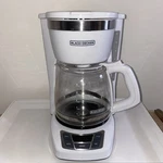 Black + Decker CM1160W 12-CUP Programmable Coffeemaker White. Fixed Price $20.00.