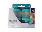Sistema To Go 1.18 Oz Salad Dressing/condiment Containers 4 Pk. Random Lid Color. Fixed Price $6.99.