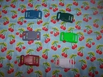 Wet Nose Designs Yummy Cherries Dog Collar On Light Blue Cherry Color Buckle. Fixed Price $12.98.
