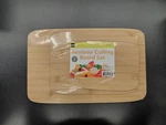 Cutting Board Bamboo 3 Piece Rectangular Set Handy Helper New T-688. Fixed Price $16.95.