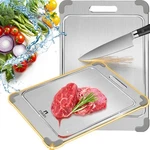 100% Pure Titanium Cutting Board With Grooves, Update Double Side Ch.... Fixed Price $71.32.