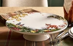 New-pottery Barn Fantastical Forest Stoneware Cake Stand, Woodland Animals, New!. Fixed Price $81.34.