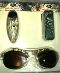 Mossy Oak Sunglasses Retainer And Visor Clip Set, Triple Pack Camouflage. Fixed Price $17.95.