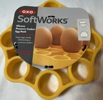 Oxo Softworks Silicone Pressure Cooker Egg Rack Yellow 9-HOLE Dishwasher Safe. Fixed Price $7.00.