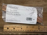 Pampered Chef Bamboo 8" Wooden Kitchen Toaster Tongs (#2571) New In Package. Fixed Price $12.82.