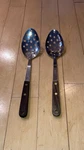 Robinson Stainless & Wood Spoons Kitchen Utensil Set Of 2. Fixed Price $34.99.
