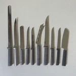 Rada Lot Of 10 Various Knives - Cheese, Bread, Spreader, Steak, Slicer Tomato. Fixed Price $49.95.