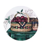 Burner Covers Apple Basket Theme Kitchen Stove Range Top Decor Metal Round 4 Pc. Fixed Price $21.49.