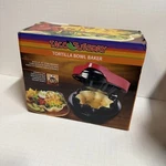 Taco Tuesday Baked Tortilla Bowl Maker Uses 8 10 Inch Shells Latch Broke. Fixed Price $34.99.