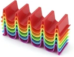 Taco Shell Holder Stand Hard Dishwasher Top Rack Safe Set Of 6 Multicolour New. Fixed Price $10.50.
