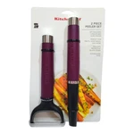 New Kitchenaid 2-PIECE Set In Matte Plum Purple (y-peeler & Euro Peeler). Fixed Price $28.00.