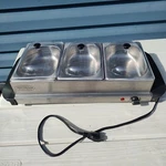 Nostalgia Electrics 3 Tray Buffet Server Warmer Parties Serving Tailgating. Fixed Price $14.56.