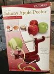 Johnny Apple Peeler By Victoro VKP1010 With Suction Base Wood Handle Ss Blades. Fixed Price $29.99.