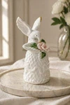Vintage Hummingbird And Pink Rose Porcelain Bell - 5" Tall. Fixed Price $9.50.
