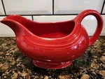 Fiesta Gravy Boat Server Scarlett Hlc 18.5 Oz New With Price Sticker Attached. Fixed Price $25.00.
