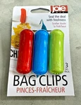 Joie Bag Clips - Set Of 3, Assorted Colors. Fixed Price $6.99.