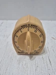 Vtg Kitchen Timer Robert Shaw Lux Minute Minder Atomic Rocket Mcm Beige Tan. Fixed Price $24.99.