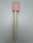 Vintage Williams Sonoma Pink Silicone Spatula Wooden Handle Baking Tool. Fixed Price $16.99.