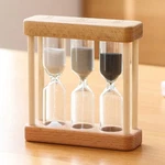 Creative 1/3/5 Minute Wooden Sand Hourglass Timer Clock Home Brown. Fixed Price $11.69.