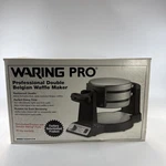 Waring Professional Double Belgian Waffle Maker Restaurant Grade WWM1200PCFR. Fixed Price $279.99.