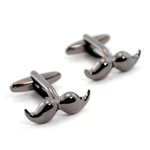 Mustache Cufflinks Gunmetal Moustache Gift Bag Movember Dapper Wedding Groom. Fixed Price $11.95.