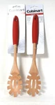 2 Count Cuisinart Beechwood Soft Grip Non Slip Silicone Handle Pasta Server. Fixed Price $19.99.